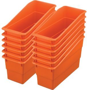 Durable Book And Binder Holders  12 pack Color Orange by Really Good Stuff LLC