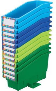 Durable Book And Binder Holders With Stabilizer Wings  Riverside 12 Pack by Really Good Stuff LLC