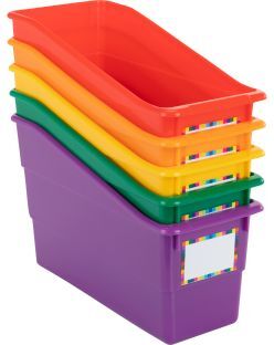 Durable Book And Binder Holders 5 Group Colors Set Of 5 by Really Good Stuff LLC