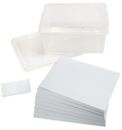 White Heavy Weight Construction Paper 9 x 12 500 Sheets 50lb Weight Quality with Storage Bin by Colorations