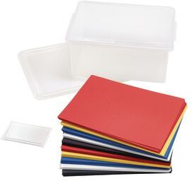 Primary Colors Construction Paper with Storage Bin 5 Colors 500 Sheets 9 x 12 by Colorations