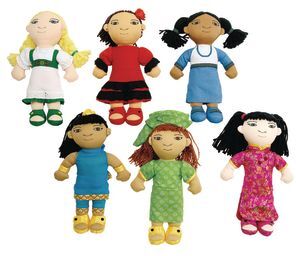 Excellerations World Friends Dolls  Set of 6 Girls by Excellerations