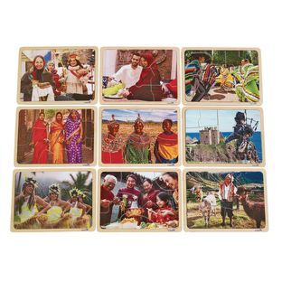 Excellerations Photographic Multi Cultural World Puzzles  Set of 9 by Excellerations