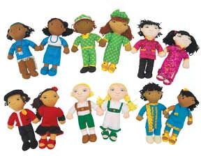 Excellerations World Friends Dolls  Set of All 12 by Excellerations