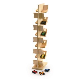 Excellerations Two Sided Wooden Racing Tower with Cars by Excellerations
