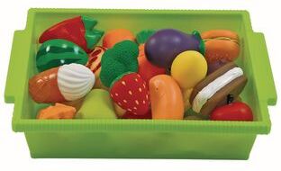 Excellerations My First Soft Play Food Set  24 Pieces with Storage Bin by Excellerations