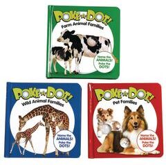 Poke A Dot Animal Families  Set of 3 Books by Melissa and Doug