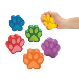 Paw Print Stress Toys  12 Pack by Really Good Stuff LLC