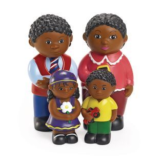 Excellerations Our Soft Family Dolls African American  Set of 4 by Excellerations
