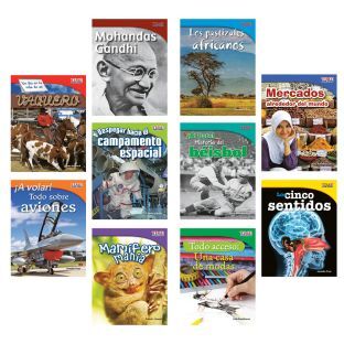 TIME FOR KIDS Informational Text Grade 3 Spanish Set 1 10 Book Set by Really Good Stuff LLC