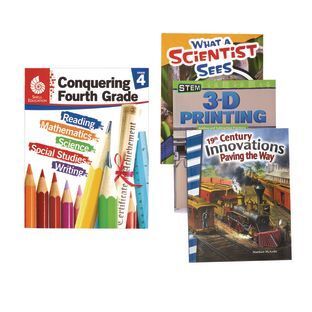 Shell Education Conquering Fourth Grade 4 Book Set by Shell Education