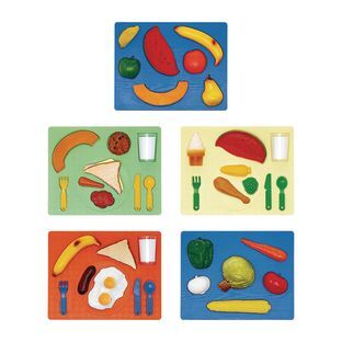 3D Chunky Food Puzzles Set of All 5 by Excellerations