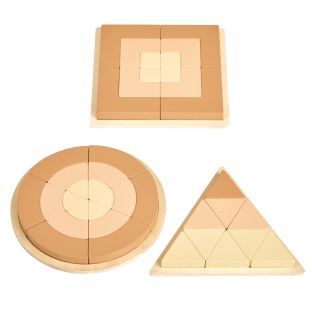 Excellerations Wooden Attribute Puzzle Collection  Set of 3 by Excellerations