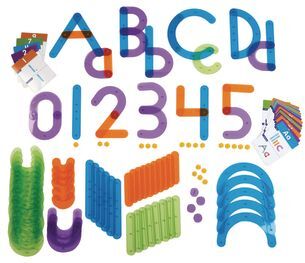 Letter and Number Construction Set 128 Pieces by Learning Resources