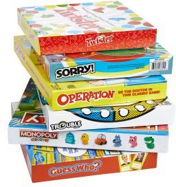 Board Games for 4 Years and Up Set of 5 by Hasbro Games