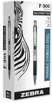 ZEBRA PEN CORP. Zebra F-301 Retractable Ballpoint Pen (Black)