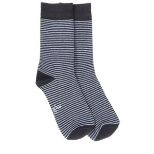 Jones Bootmaker - Men's Navy Multicolor 3 Pack Striped Cotton Socks - Size S/M  - Navy Multi - Male - Size: S/M