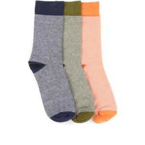 Jones Bootmaker - Men's Multicolor 3 Pack Cotton Socks - Size S/M  - Multi - Male - Size: S/M