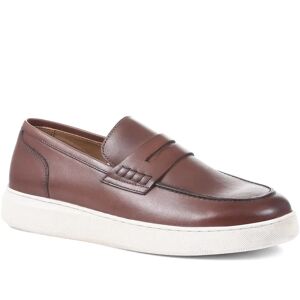 Jones Bootmaker - Men's Dark Brown Sal Leather Slip-on Loafers - Size US: 11.5/ UK: 11/ EU: 45  - Dark Brown - Male - Size: US: 11.5/ UK: 11/ EU: 45