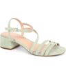 Jones Bootmaker - Women's Mint Ginette Low Strappy Block Heels - Size US: 6/ UK: 4/ EU: 37  - Mint - Female - Size: US: 6/ UK: 4/ EU: 37