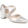 Gabor - Women's Silver Heeled Closed-Toe Sandals  - Size US: 6/ UK: 4/ EU: 37  - Silver - Female - Size: US: 6/ UK: 4/ EU: 37