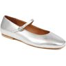 Jones Bootmaker - Women's Silver Sonnet Mary Janes  - Size US: 6/ UK: 4/ EU: 37  - Silver - Female - Size: US: 6/ UK: 4/ EU: 37