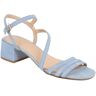 Jones Bootmaker - Women's Pale Blue Ginette2 Heeled Leather Sandals - Size US: 10/ UK: 8/ EU: 41  - Pale Blue - Female - Size: US: 10/ UK: 8/ EU: 41