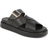 Barbour - Women's Black Barbour Annalise Leather Mule Sandals - Size US: 10/ UK: 8/ EU: 41  - Black - Female - Size: US: 10/ UK: 8/ EU: 41