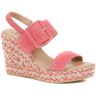 Jones Bootmaker - Women's Coral Amerie Wedge Sandals - Size US: 6/ UK: 4/ EU: 37  - Coral - Female - Size: US: 6/ UK: 4/ EU: 37