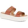 Barbour - Women's Tan Amelda Leather Platform Sandals - Size US: 10/ UK: 8/ EU: 41  - Tan - Female - Size: US: 10/ UK: 8/ EU: 41