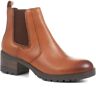 Jones Bootmaker - Women's Tan Mena Heeled Chelsea Boots - Size US: 8/ UK: 6/ EU: 39  - Tan - Female - Size: US: 8/ UK: 6/ EU: 39