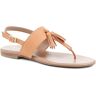 Jones Bootmaker - Women's Tan Lizabeth Leather Thong Sandals - Size US: 9/ UK: 7/ EU: 40  - Tan - Female - Size: US: 9/ UK: 7/ EU: 40