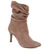 Jones Bootmaker - Women's Grey Luisa Leather Stiletto Heel Boots - Size US: 8/ UK: 6/ EU: 39  - Grey - Female - Size: US: 8/ UK: 6/ EU: 39