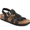 Jones Bootmaker - Women's Black Jean Leather Sandals  - Size US: 6/ UK: 4/ EU: 37  - Black - Female - Size: US: 6/ UK: 4/ EU: 37