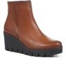 Gabor - Women's Tan Utopia Wedge Heel Ankle Boots - Size US: 8/ UK: 6/ EU: 39  - Tan - Female - Size: US: 8/ UK: 6/ EU: 39