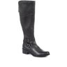 Jones Bootmaker: Tailor Made - Women's Black Phoebe Medium Calf Fit Leather Knee High Boots - Size US: 8/ UK: 6/ EU: 39  - Black - Female - Size: US: 8/ UK: 6/ EU: 39