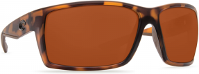 Costa Reefton Sunglasses Matte Retro Tortoise Frame Copper 580P