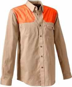 Orvis Men's Midweight Shooting Shirt Medium Sand/Blaze