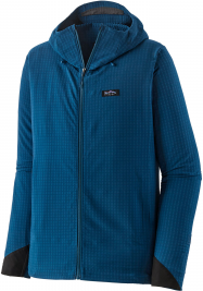 Patagonia Men's R1 TechFace Fitz Roy Trout Hoody Medium Lagom Blue