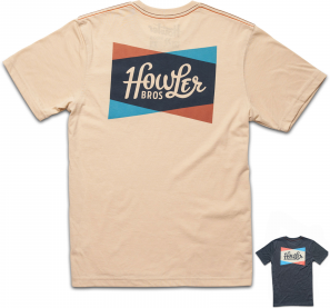 Howler Brothers Classic Shapes Pocket T Charcoal M