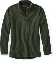 Orvis Mens 1/4 Zip Grid Fleece Xx Large Rifflgreen