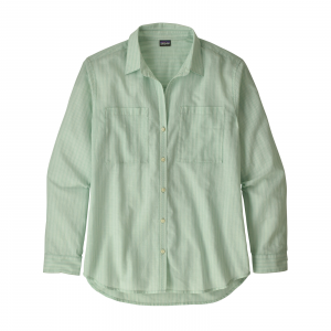 Patagonia Women's Lightweight A/C Buttondown Simple Dimple: Gypsum Green Small
