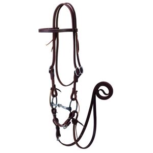 Weaver Working Tack Bridle With Ring Snaffle Bit - Golden Chestnut