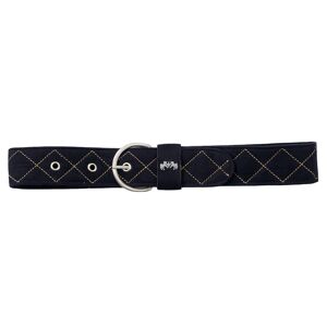 Equine Couture Diamond Quilted Suede Belt - Ladies - Black Light Tan - Large