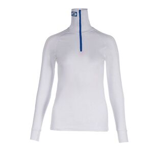 EQUESTRIANCOLLECTIONS Finn Tack TKO Winter Microfleece High Neck Race Shirt - Ladies - White/Blue - X-Large