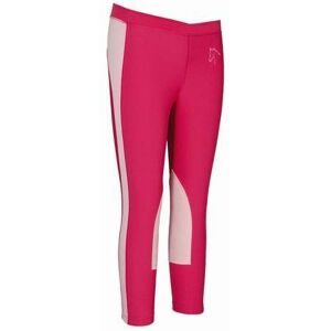 TuffRider Ventilated Kids Schooling Tights - Hot Pink/Pink - X-Large