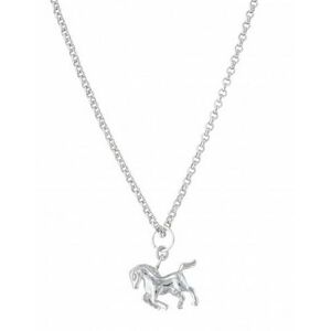 Montana Silversmiths Cowboy Way Horse Necklace - Silver