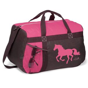 AWST Int'l "Lila" Galloping Horse Duffle Bag - Pink - 18"L X 11"H X 9"W
