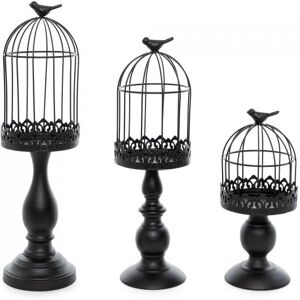 Event Decor Direct Metal Lantern Set 3pc/set - Black