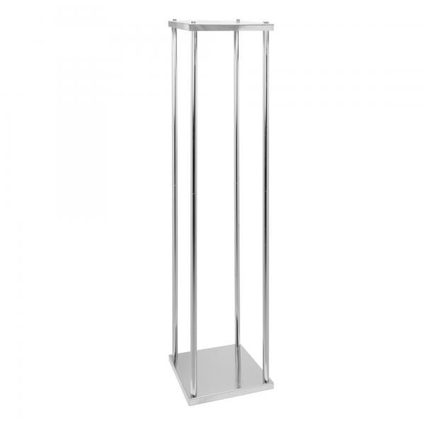 Event Decor Direct Metal Pillar Flower Stand 48" - Silver